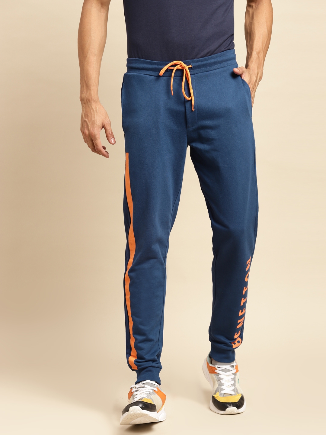 benetton track pants