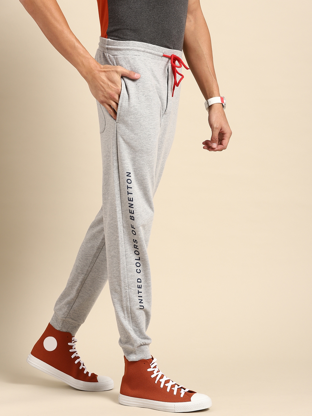 benetton track pants