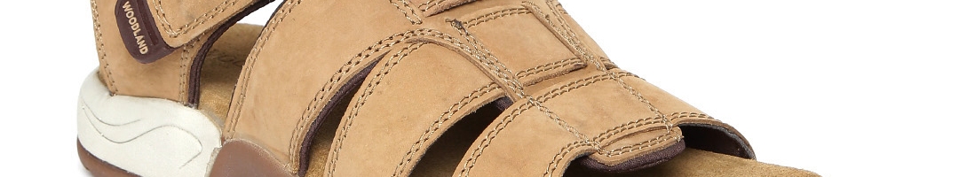Buy Woodland Men Brown Leather Sandals - Sandals for Men 1778656 | Myntra