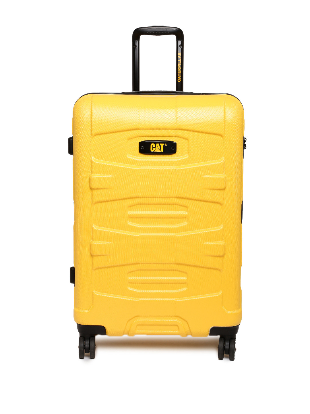 Buy CAT Unisex Yellow Tank Hardside Checkin Trolley Suitcase Trolley