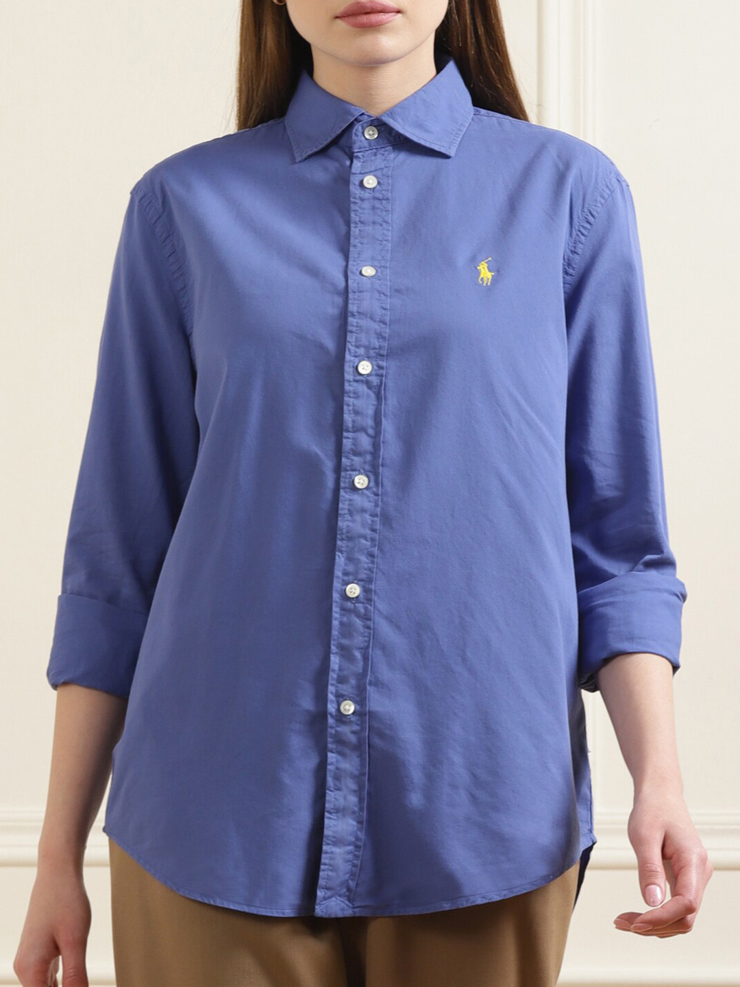 Buy Polo Ralph Lauren Women Navy Blue Casual Shirt Shirts for Women