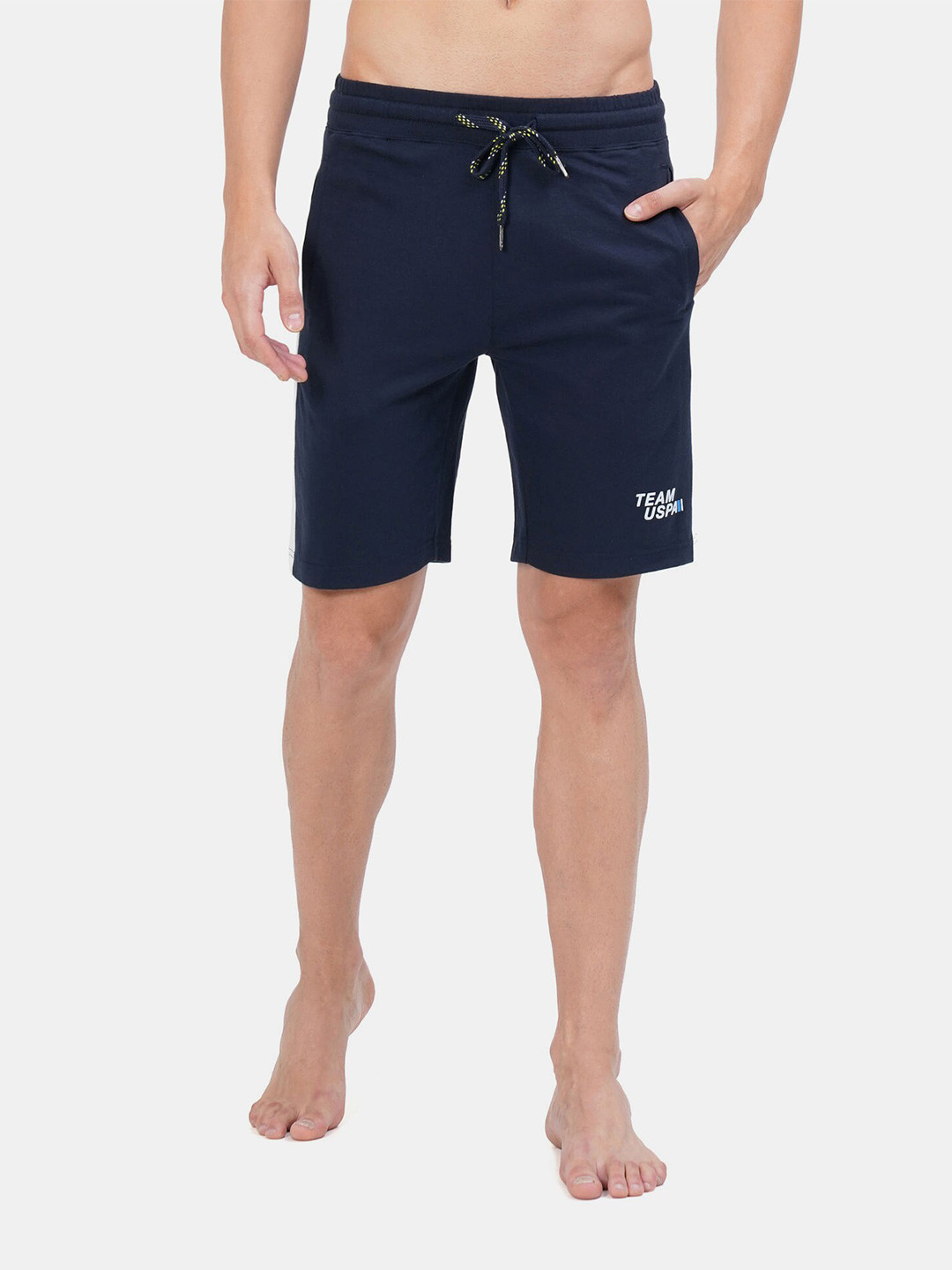 Buy U S Polo Assn Men Navy Blue Lounge Shorts - Lounge Shorts for Men ...