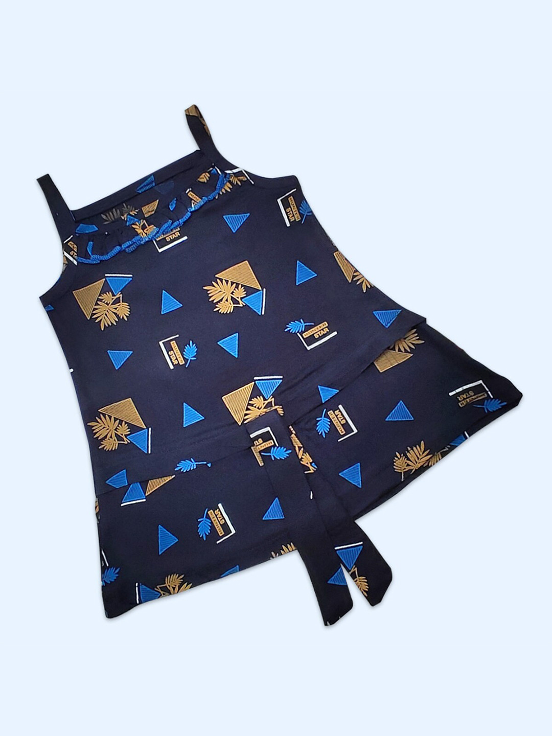 Buy Born Babies Blue A Line Dress Dresses for Girls 17795920 Myntra