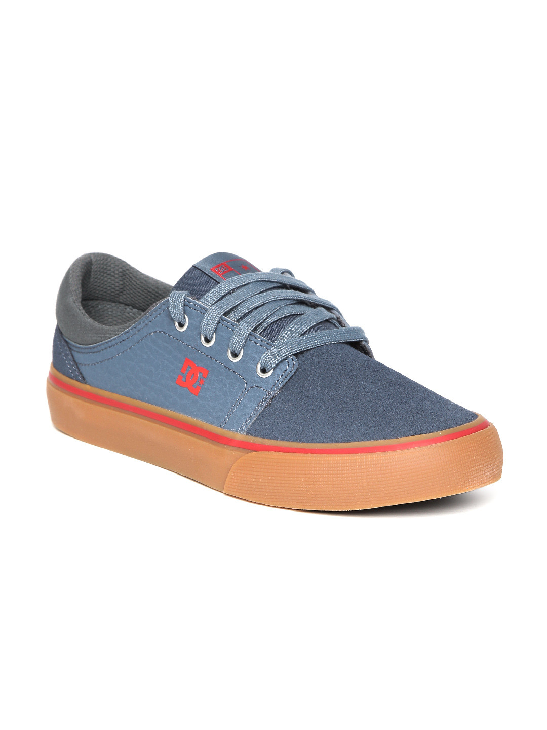 Buy DC Men Blue Trase S Suede Skateboard Shoes Casual Shoes for Men