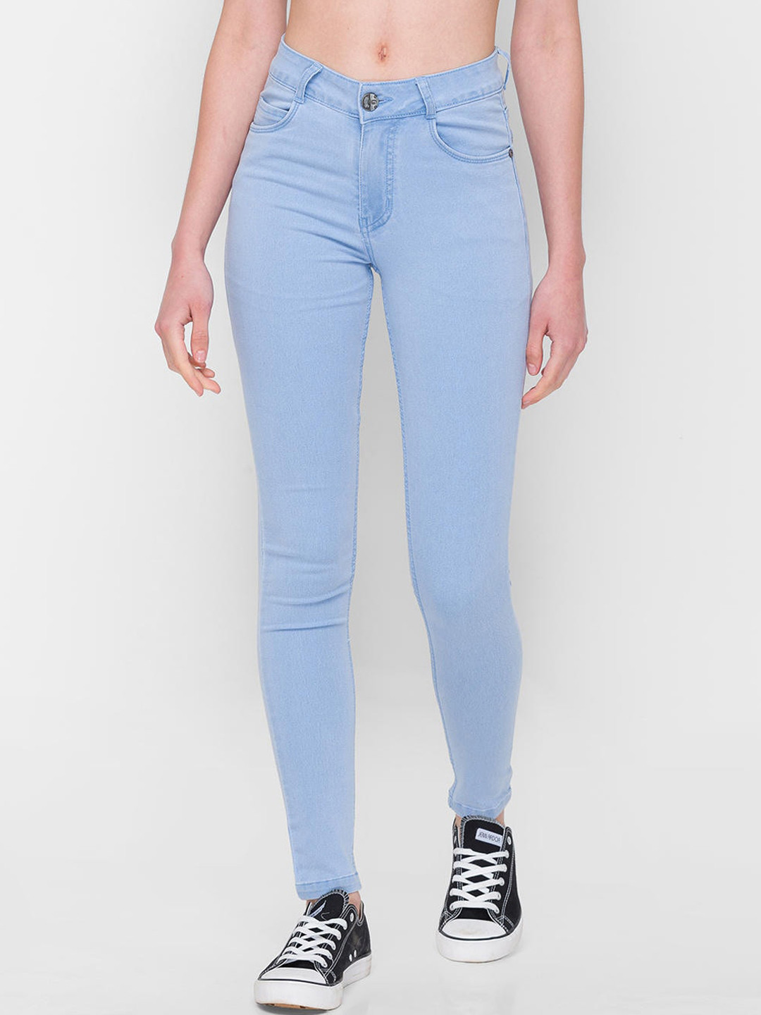 Buy ZOLA Women Turquoise Blue Skinny Fit Jeans Jeans for Women
