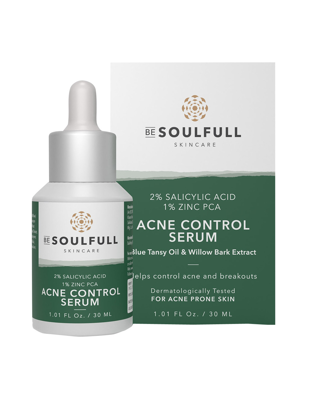 Buy BE SOULFULL Acne Control Serum For Oily & Acne Prone Skin With 2