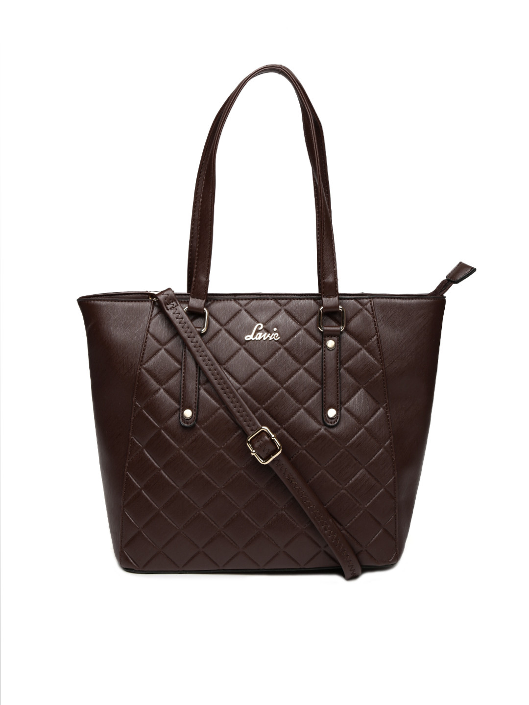 Buy Lavie Brown Quilted Shoulder Bag Handbags for Women 1780474 Myntra