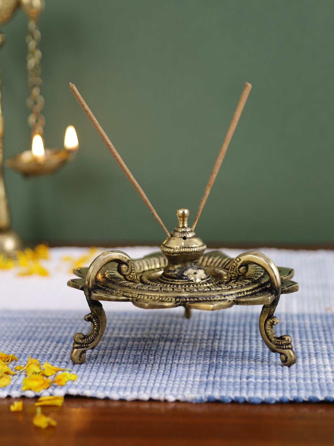 Buy Imli Street Gold Toned Incense Stick Holder Pooja Essentials for Unisex 17805496 Myntra