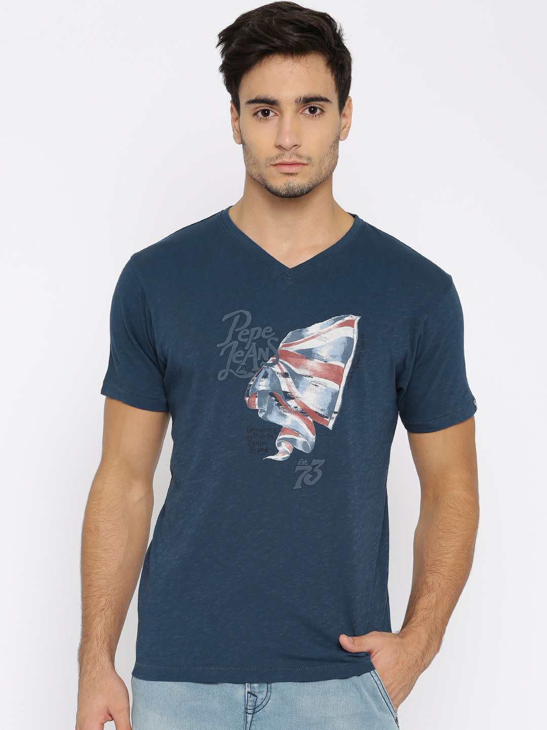 Pepe Jeans Azzurro Cotton Men T-Shirt main image 1