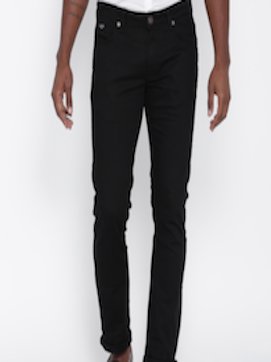 Buy United Colors Of Benetton Men Black Skinny Fit Stretchable Jeans ...