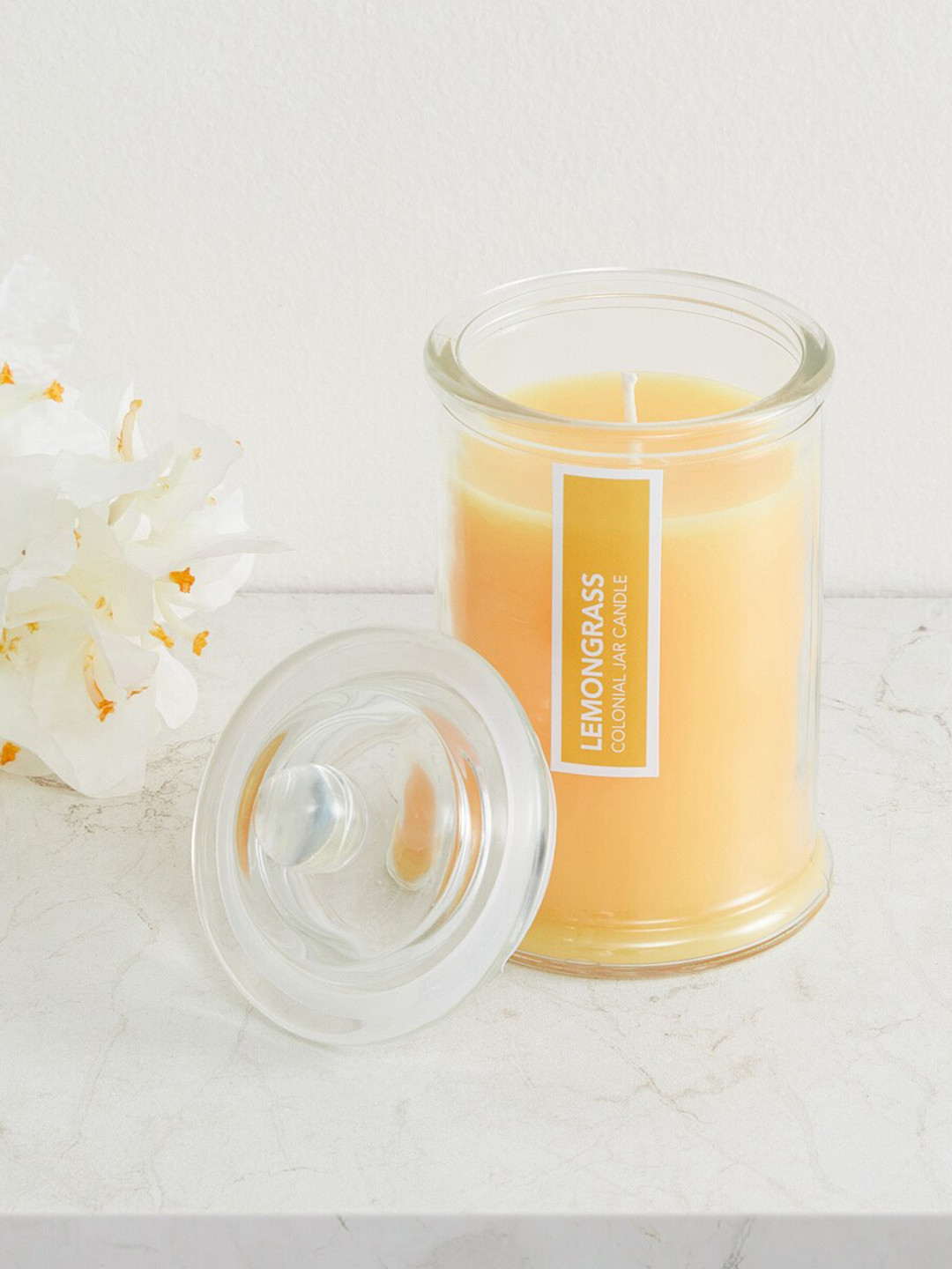 Buy Home Centre Yellow Colonial Jar Candle Candles for Unisex