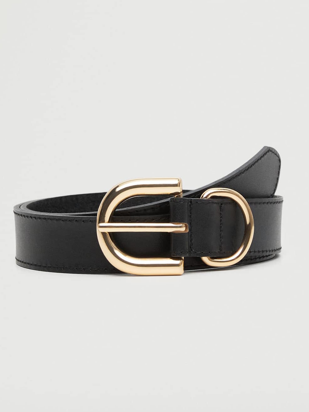 Buy MANGO Women Black Leather Belt - Belts for Women 17808562 | Myntra