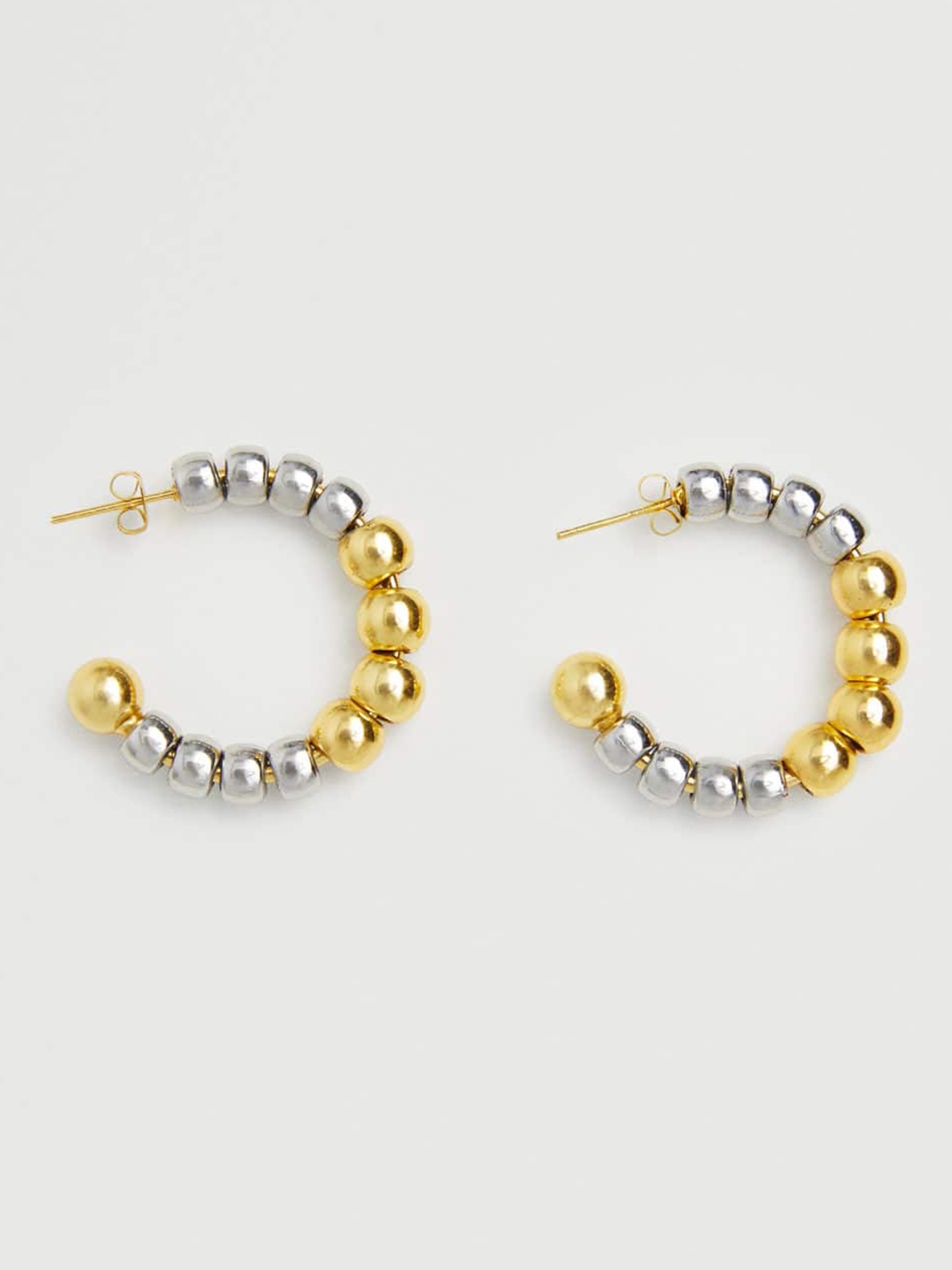 Mango gold hoop earrings