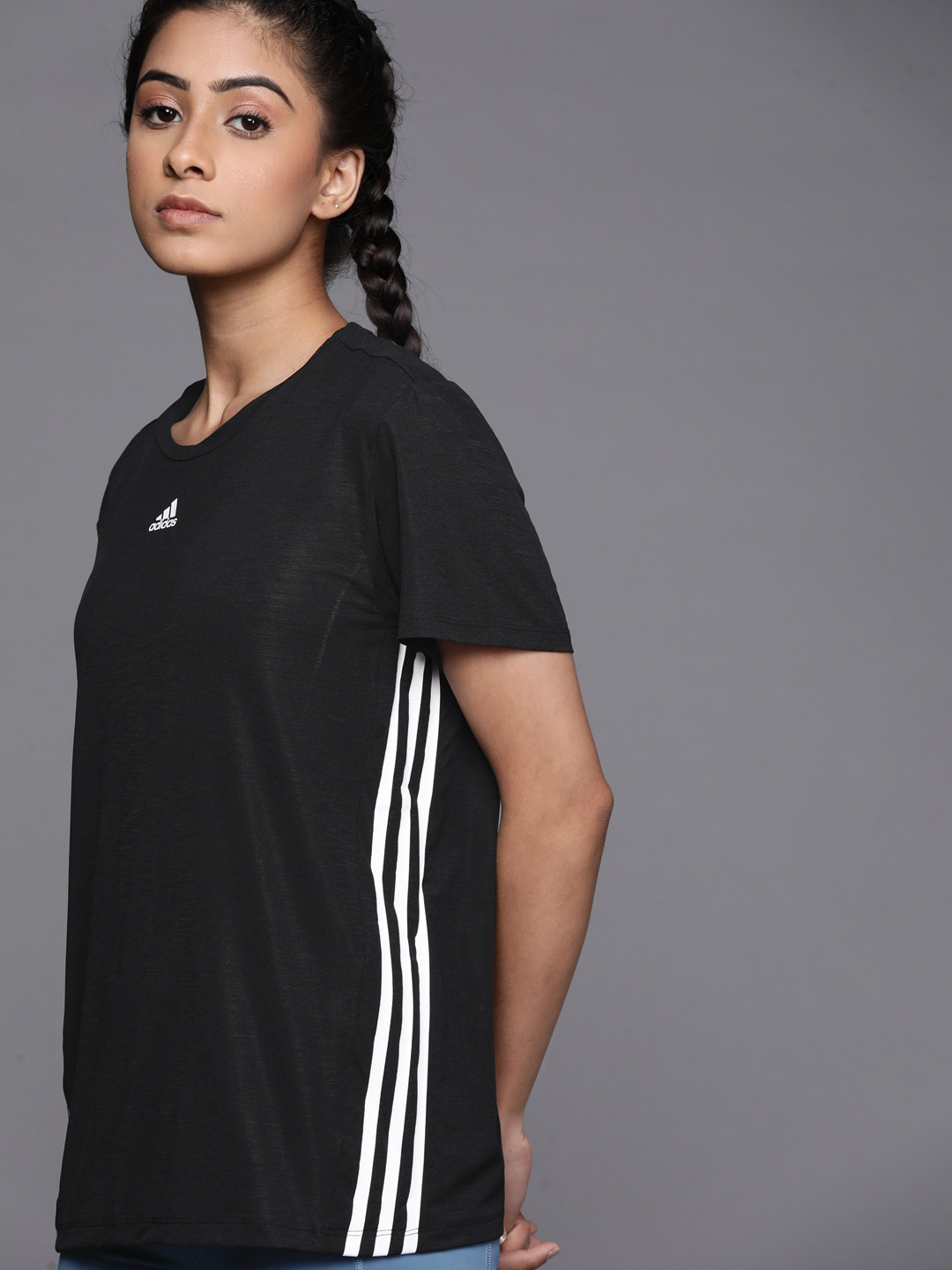 Buy ADIDAS Women Black WTR ICNS 3S Training T Shirt Tshirts for Women