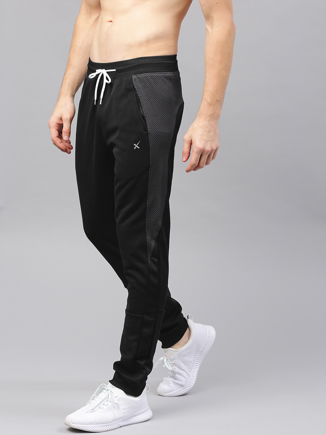 hrx black track pants