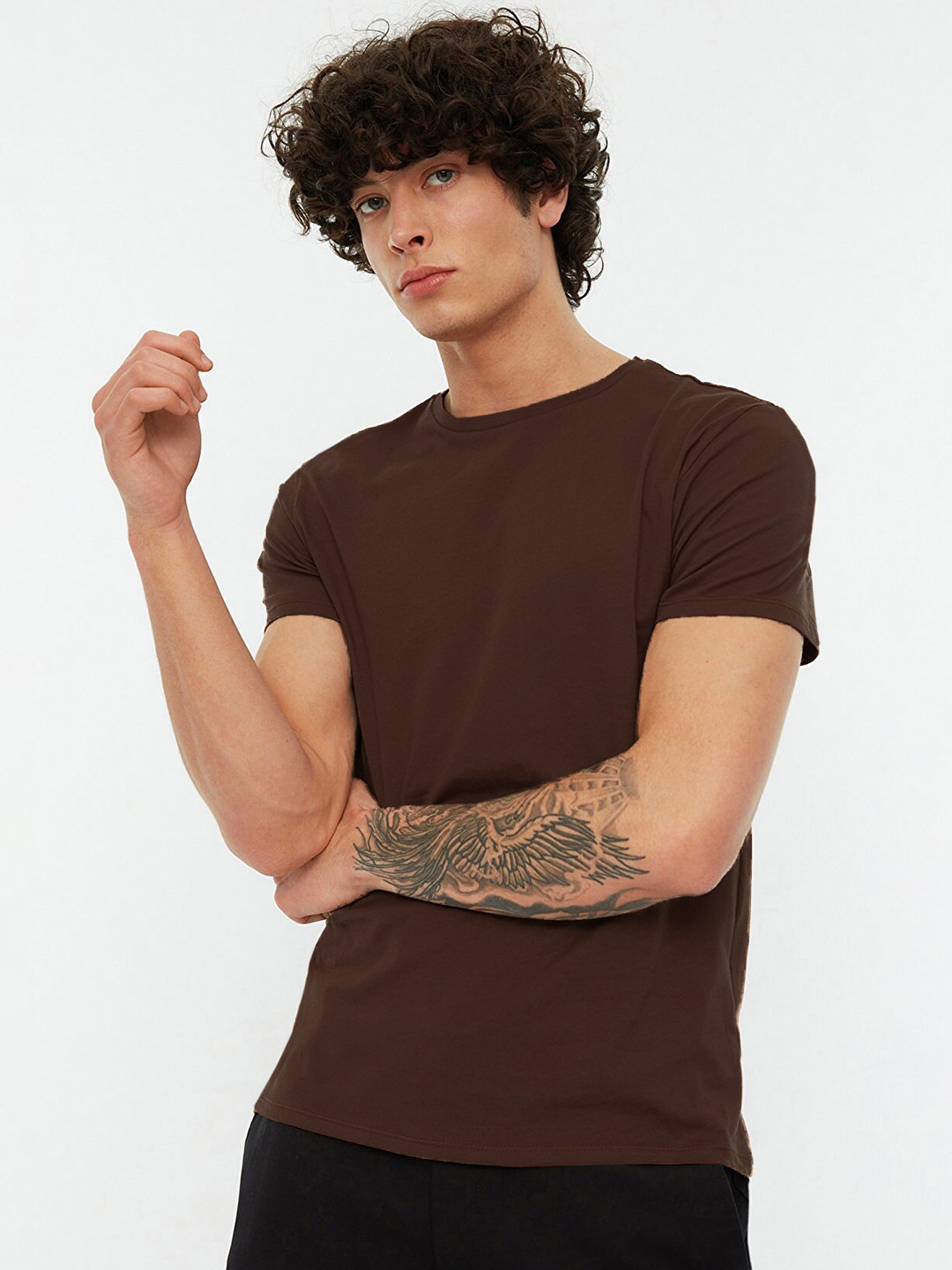 Buy Men Regular Fit Crew-Neck Training T-Shirt Online at Best Prices in