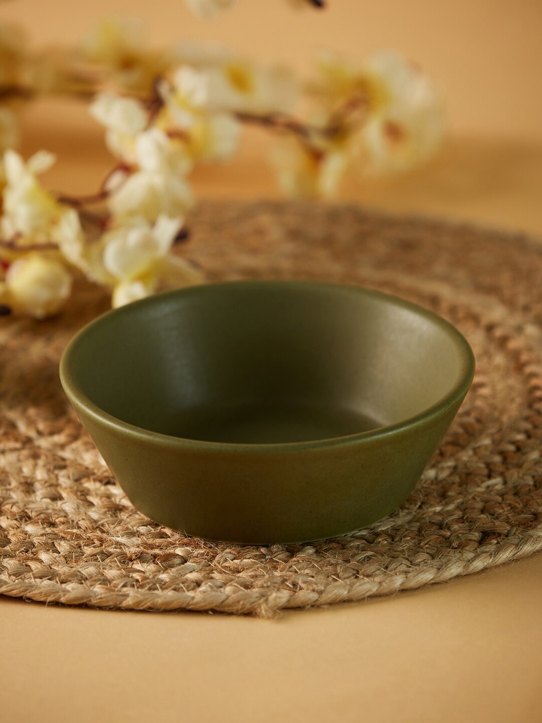 Buy Fabindia Green Ceramic Matte Small Serving Bowl Dinnerware for Unisex 17818736 Myntra