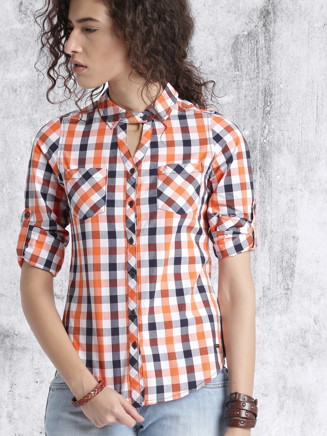 checked shirt for girl