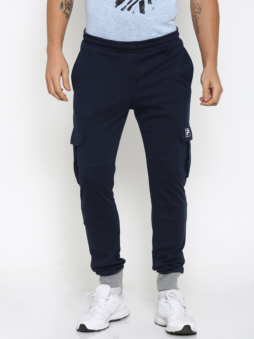 fila navy joggers