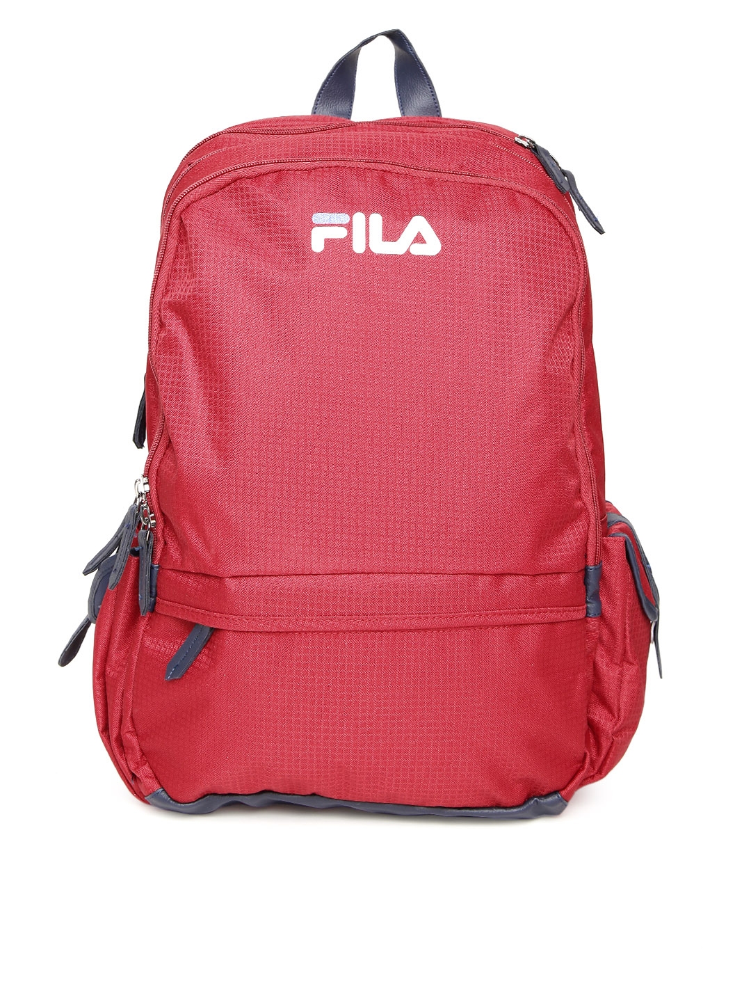 Buy FILA Unisex Red Self Checked Cooper Laptop Backpack Backpacks for Unisex 1782562 Myntra