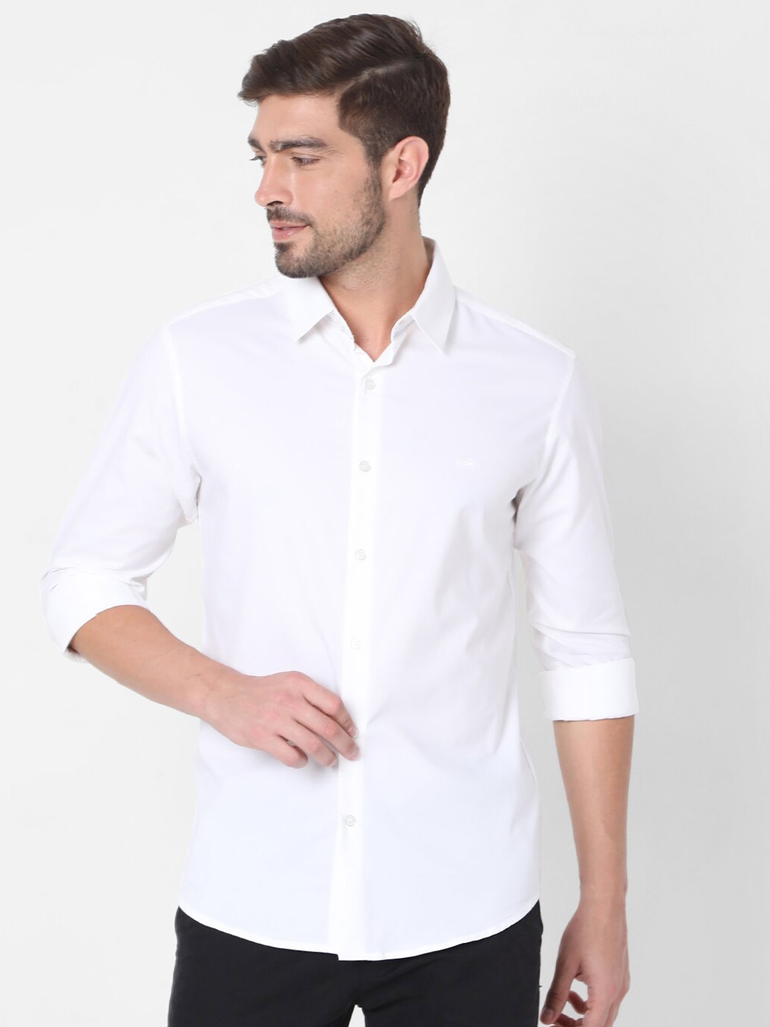 Buy Mufti Men White Slim Fit Casual Shirt - Shirts for Men 17827556 ...