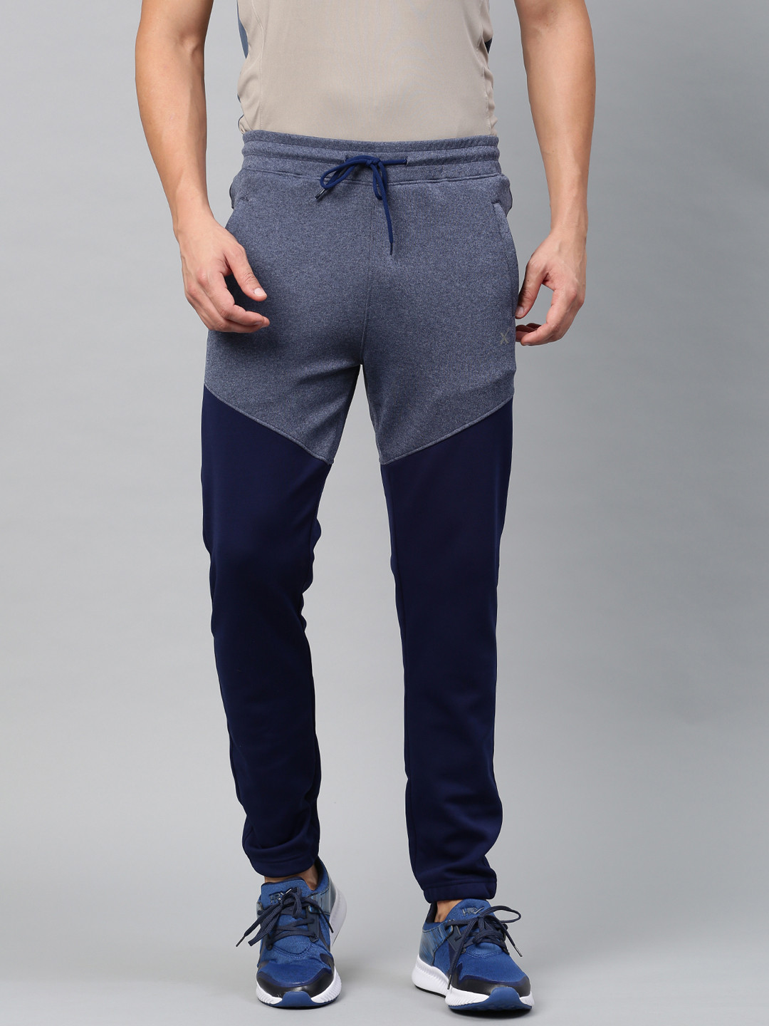 Buy HRX Active By Hrithik Roshan Blue Colourblocked RAPID DRY Track