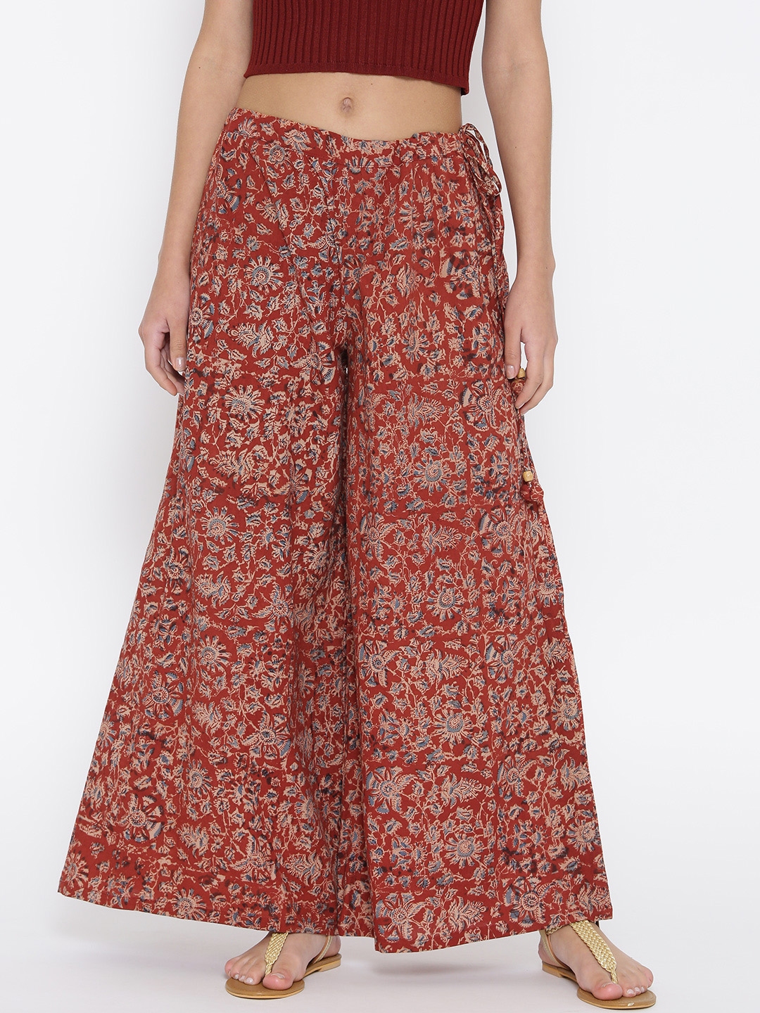 kalamkari palazzo pants online shopping