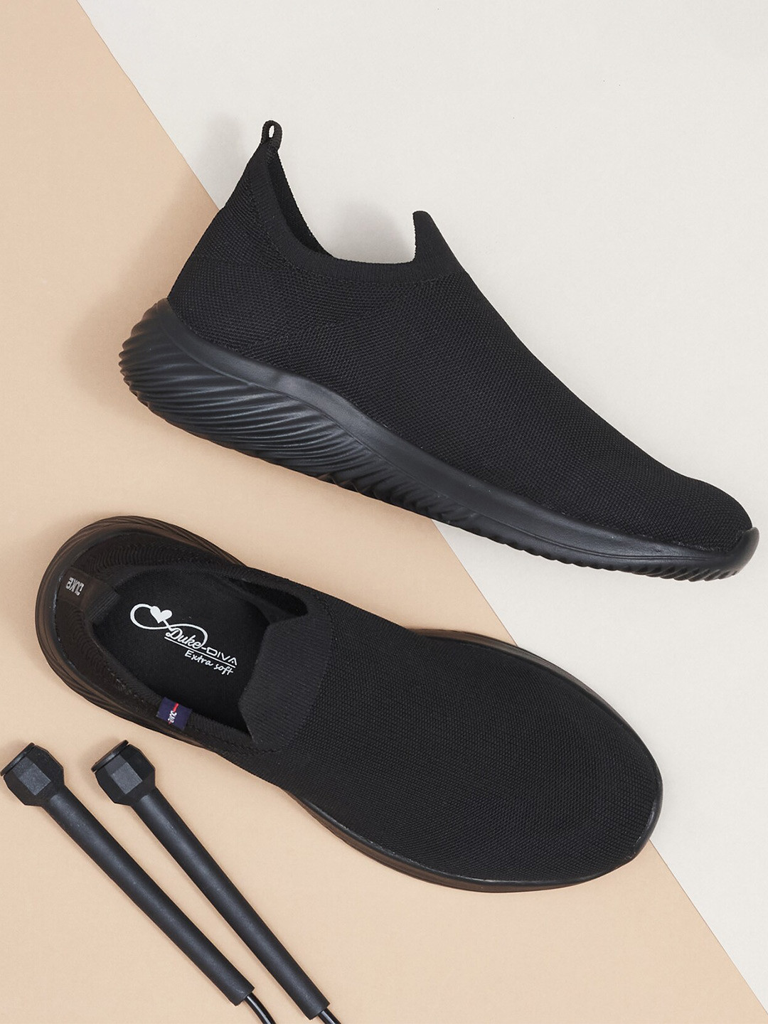 Buy Duke Women Black Solid Running Shoes Sports Shoes for Women