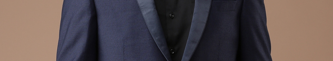 Buy Louis Philippe Navy Regular Ultra Fit Single Breasted Formal Blazer - Blazers for Men ...
