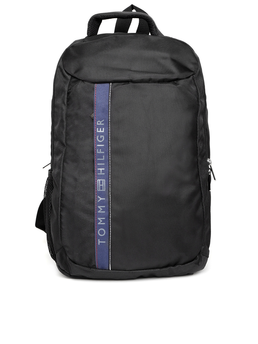 Buy Tommy Hilfiger Unisex Black Brand Logo Laptop Backpack Backpacks