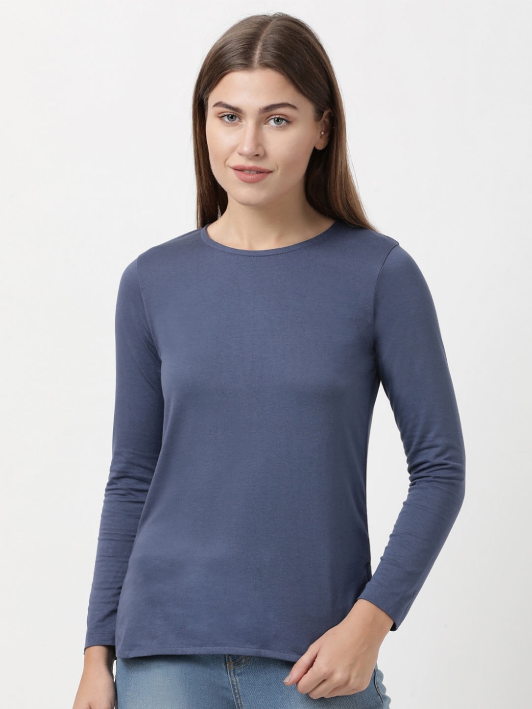 Buy Jockey Women Blue Modal T Shirt - Tshirts for Women 17856520 | Myntra