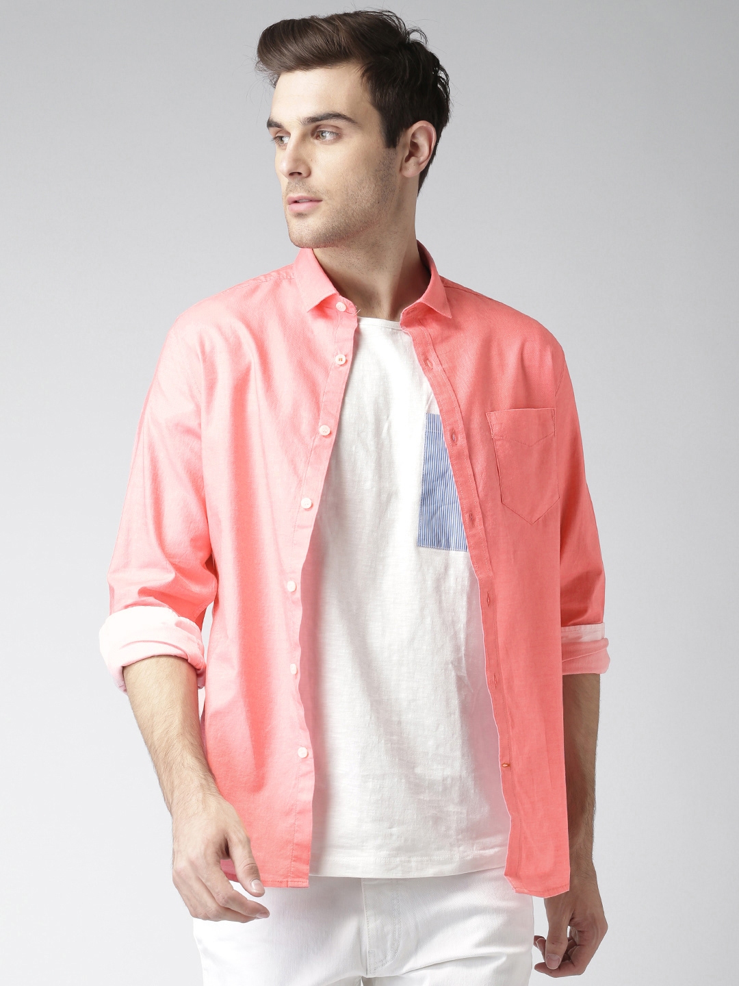 mast and harbour pink shirt