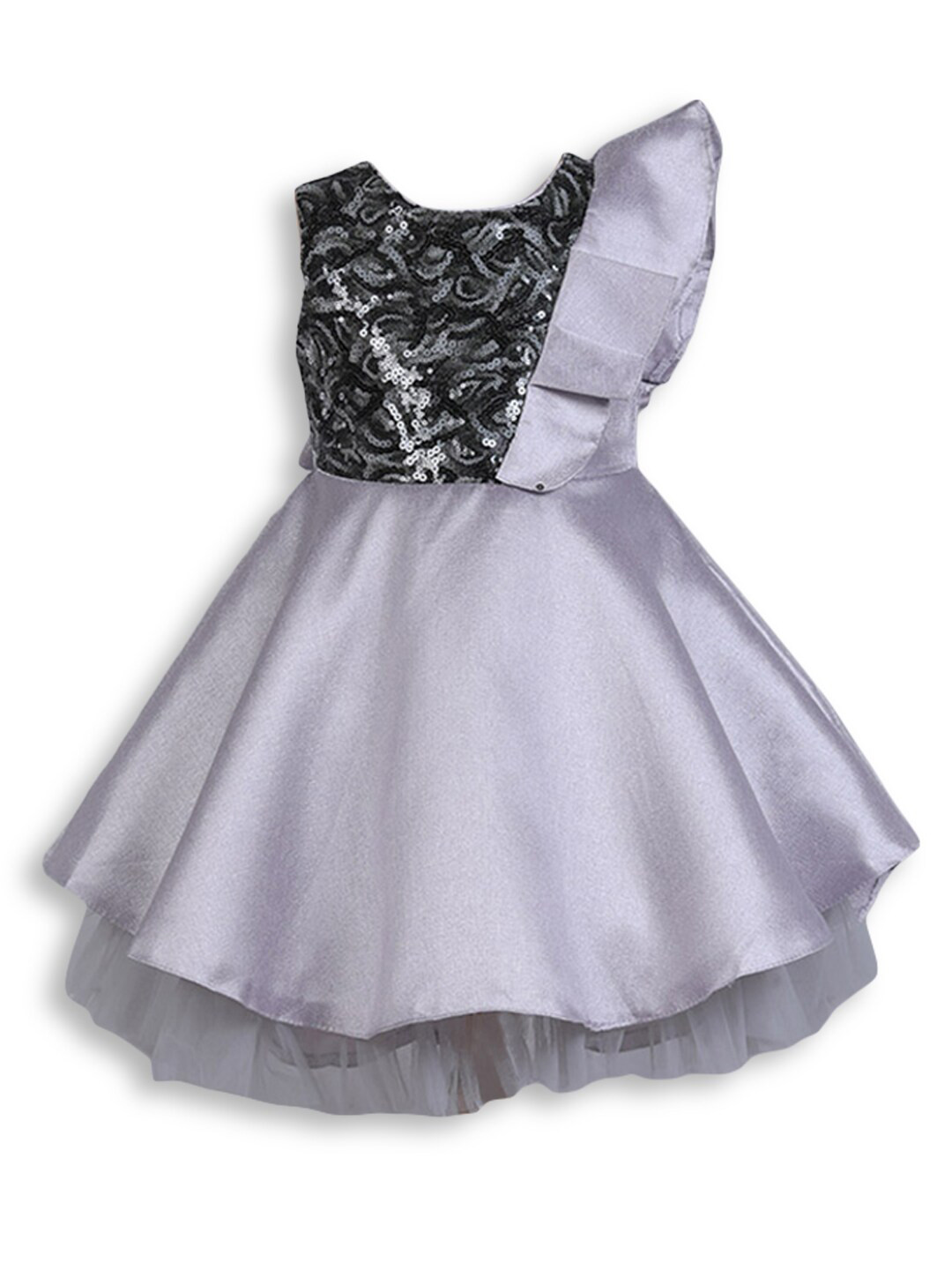 Buy Hopscotch Grey Embellished Dress Dresses for Girls 17869120 Myntra