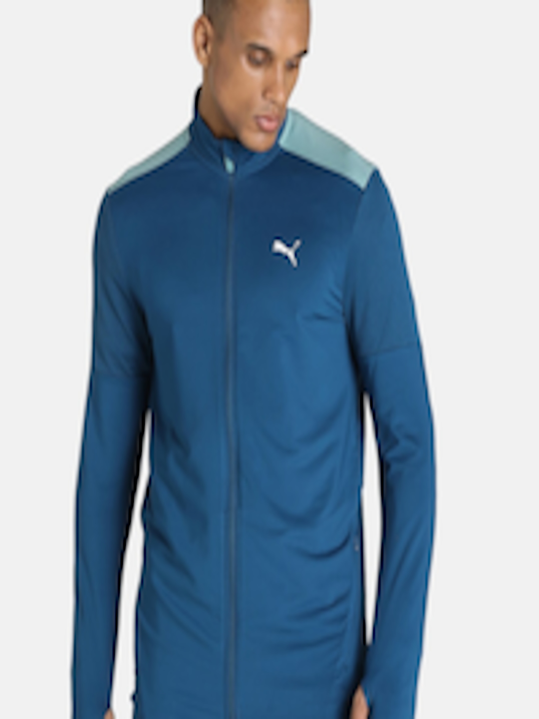 Buy Puma Men Blue One8 Virat Kohli Active Jacket - Jackets for Men ...