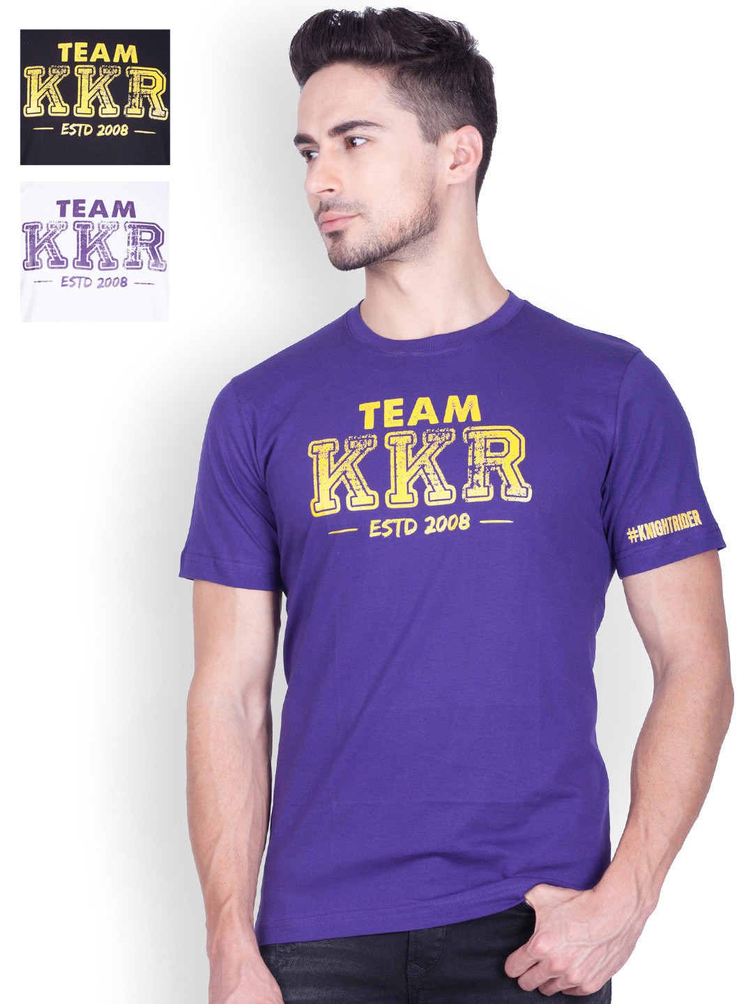 kkr white t shirt