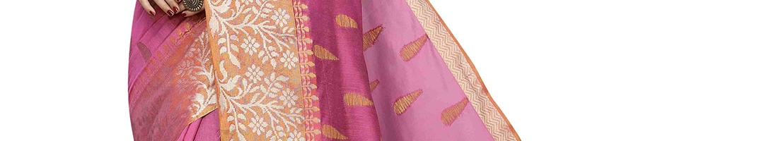 Buy Silk Land Women Pink Sarees - Sarees for Women 17876854 | Myntra