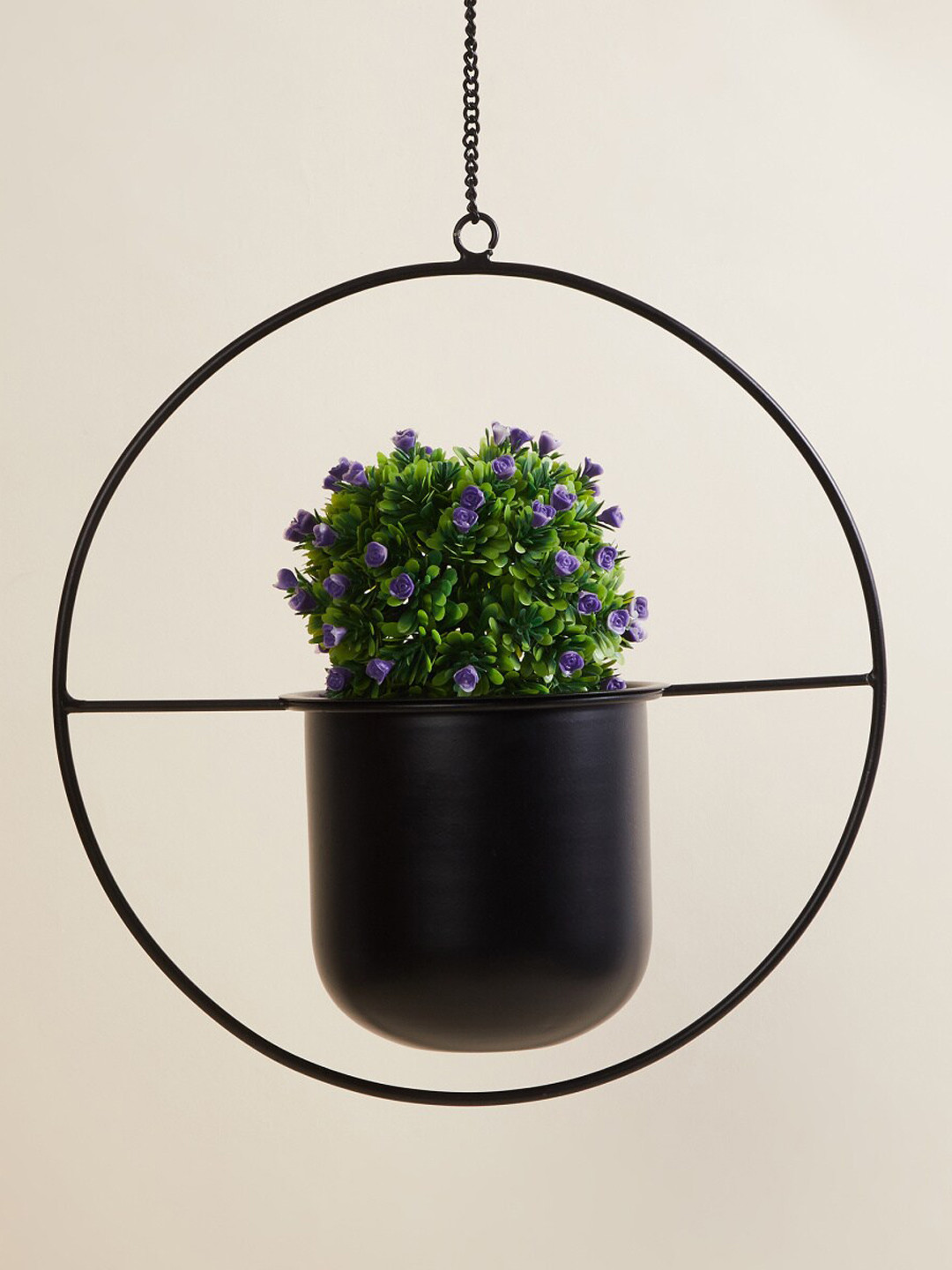 Buy Home Centre Black Solid Metal Hanging Planter Planters for Unisex
