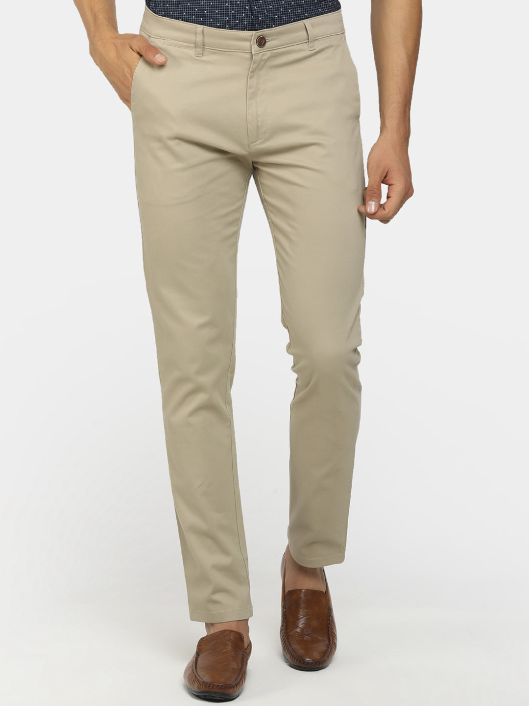 Buy V Mart Men Beige Trousers - Trousers for Men 17878998 | Myntra