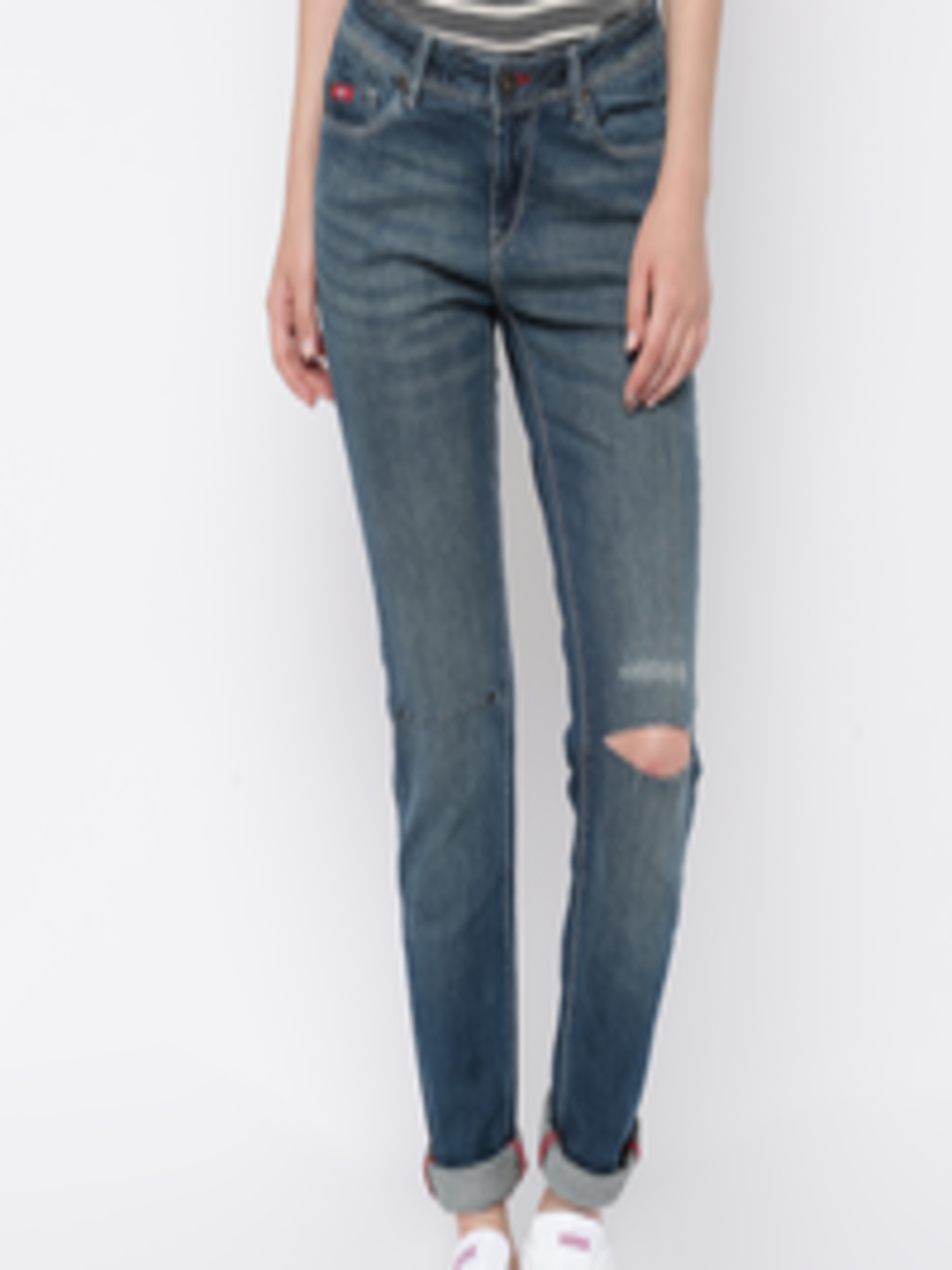 Buy Lee Cooper Blue Annie Fit Stretchable Jeans - Jeans for Women ...