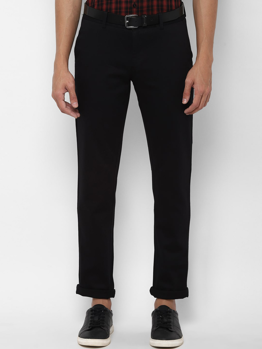 Buy Allen Solly Men Black Slim Fit Trousers Trousers for Men 17893982 Myntra