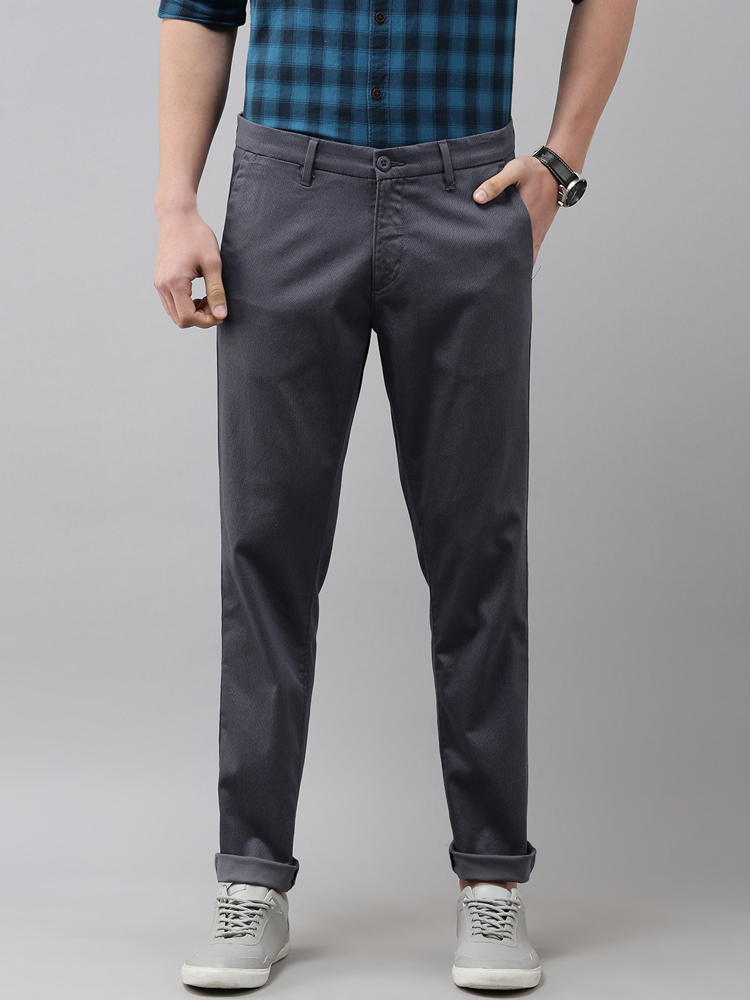Buy U S Polo Assn Men Grey Trousers - Trousers for Men 17894796 | Myntra