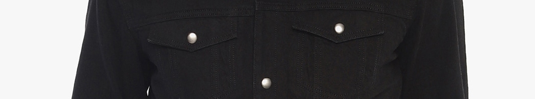 Buy Raa Jeans Men Black Solid Denim Jacket - Jackets for Men 17901564 ...