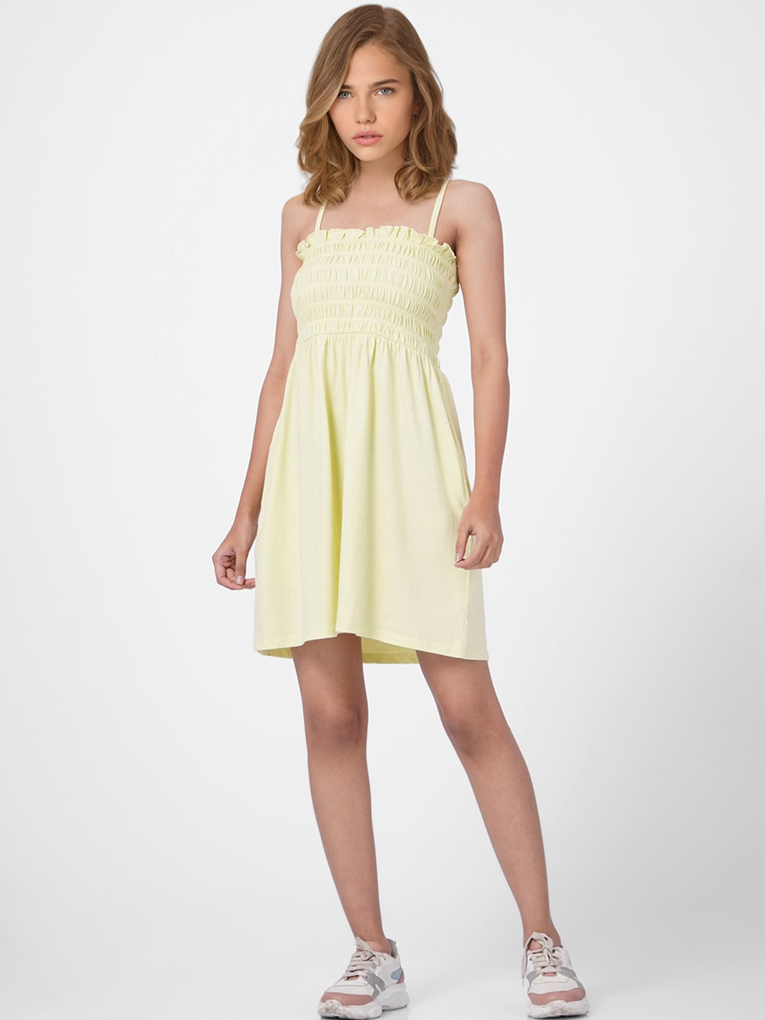 Buy ONLY Women Yellow Dress Dresses for Women 17909216 Myntra