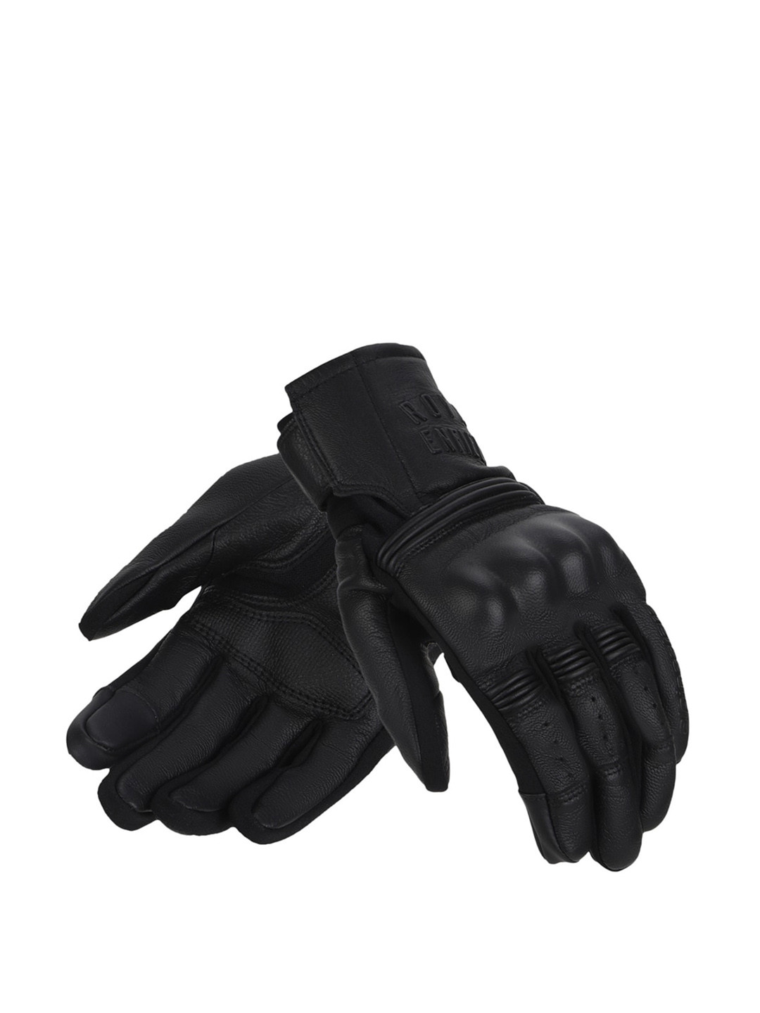Buy Royal Enfield Men Black Leather Riding Gloves Gloves for Men