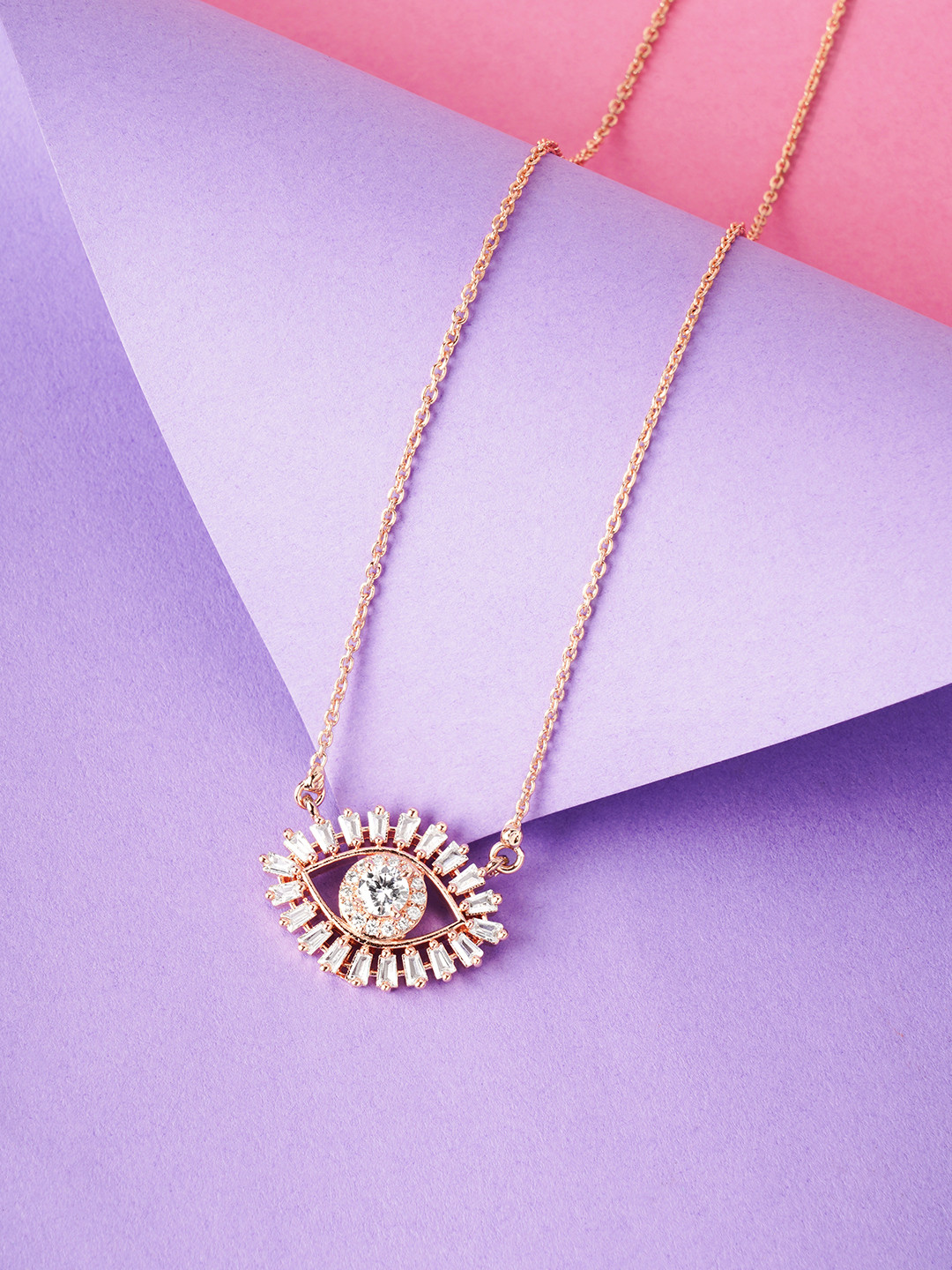 Buy HOT AND BOLD Gold Plated & White Necklace Necklace And Chains for