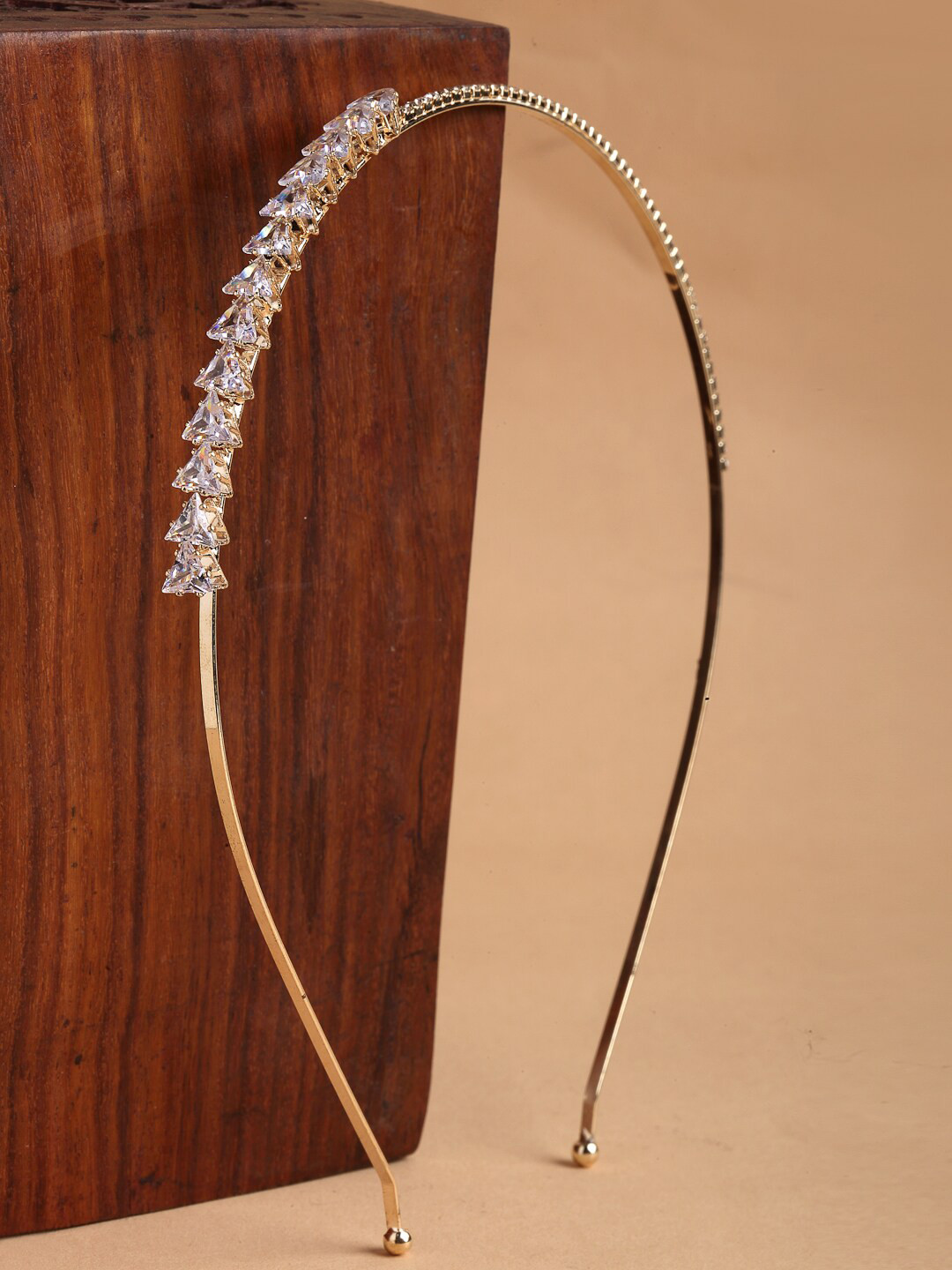 Buy Stoln Girls Gold Toned & White Embellished Hairband Hair