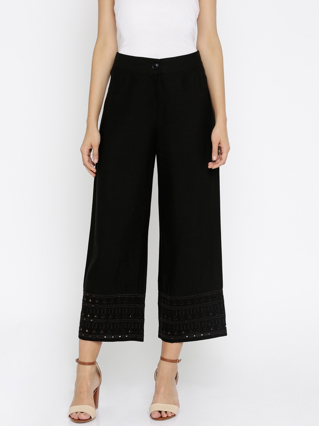 black parallel pants