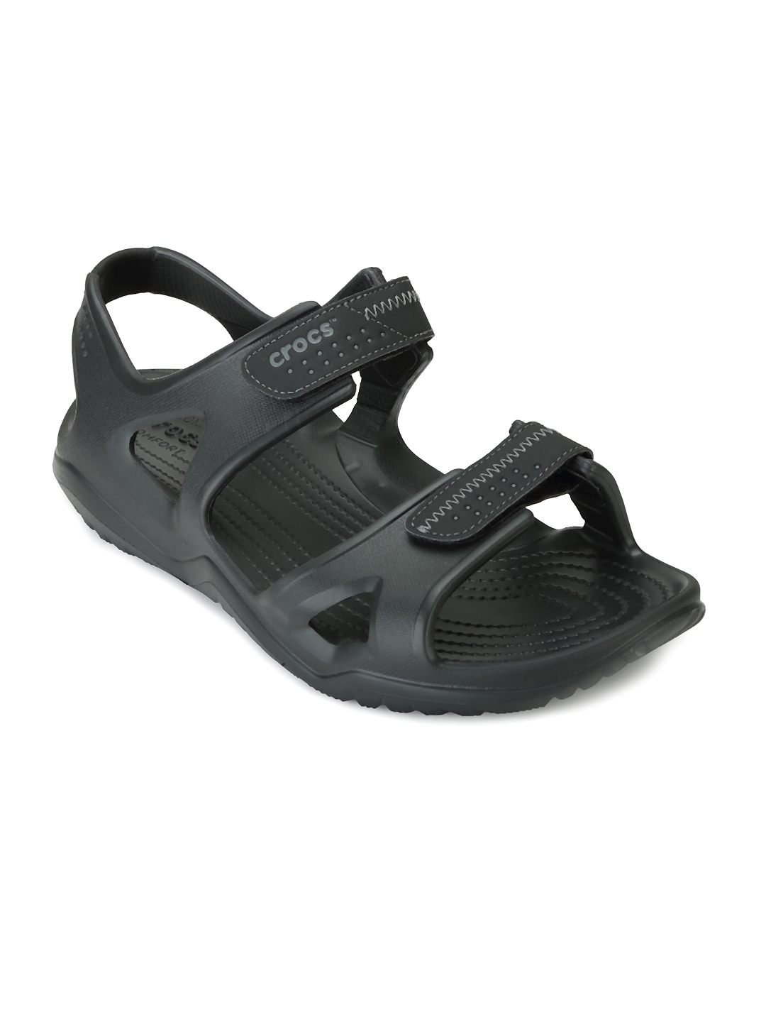 Buy Crocs Swiftwater Men Black Sports Sandals - Sports Sandals for Men ...