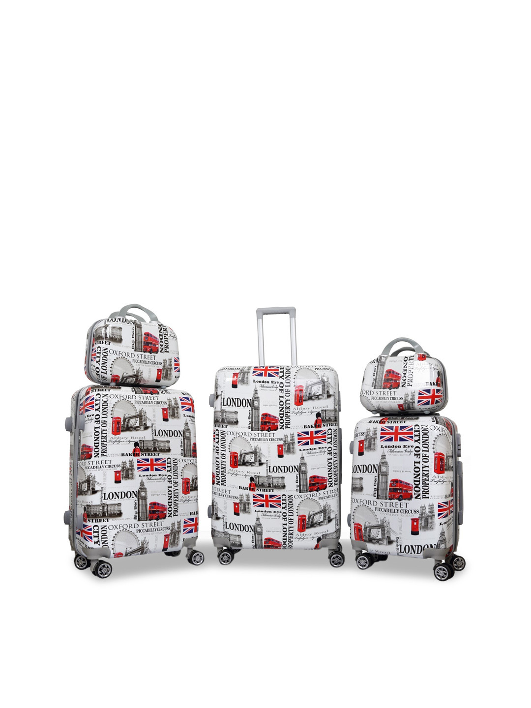Buy Polo Class Set Of 5 Trolley Suitcase With Vanity Bag Trolley Bag
