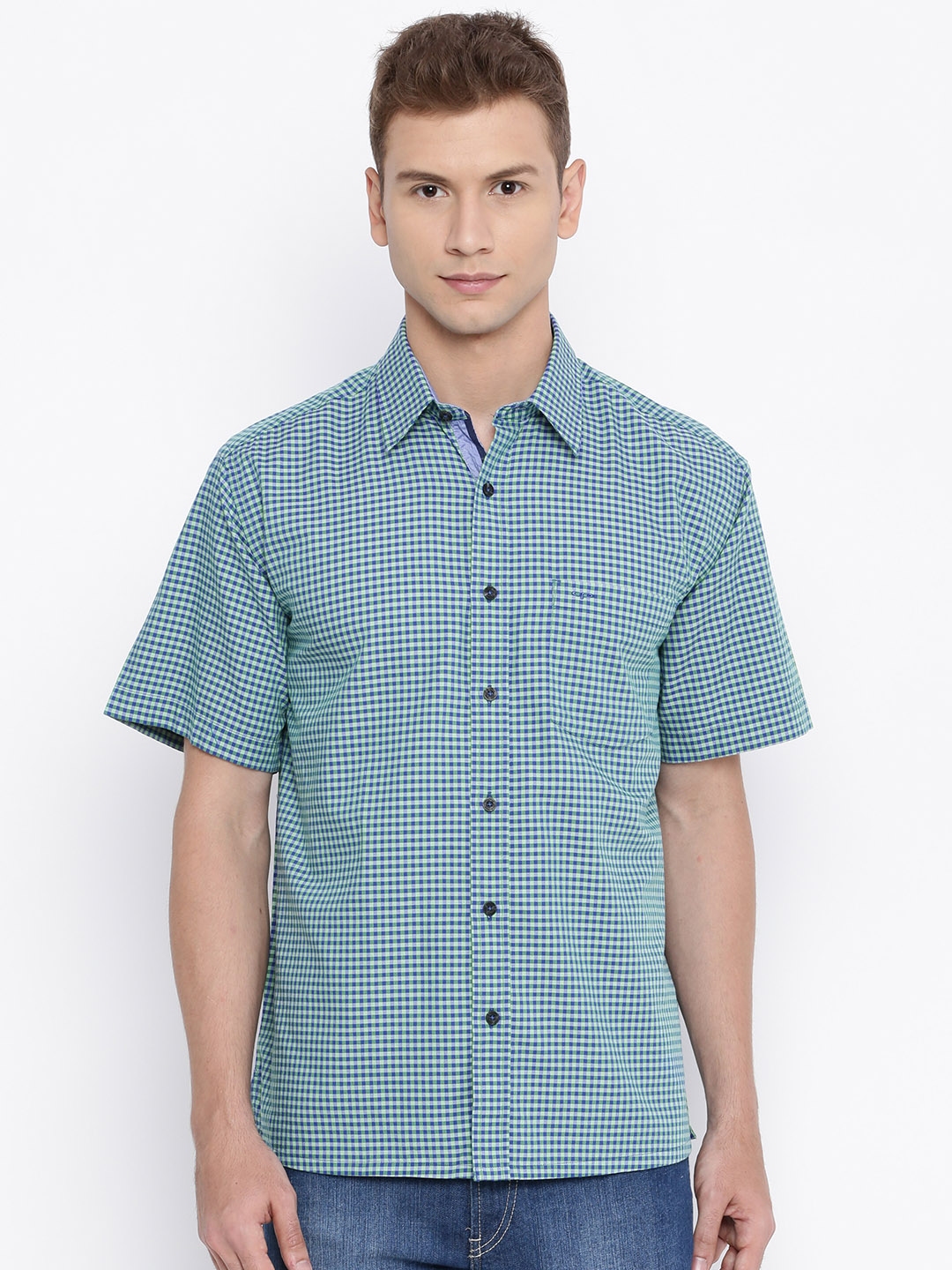 green checked shirt mens uk